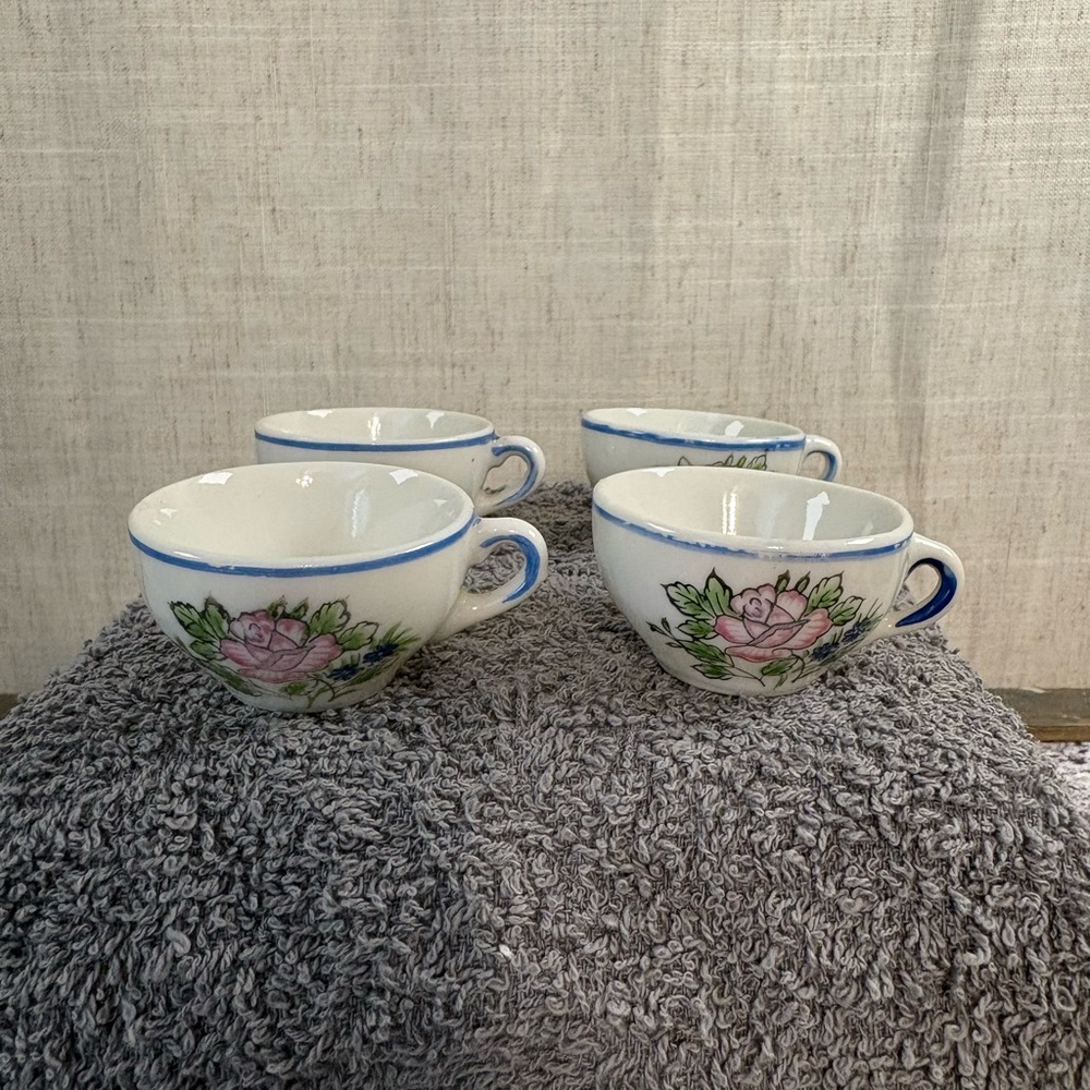 Vintage Miniature Tea Pot Porcelain Made In Japan  7 Piece - Picture 4 of 7